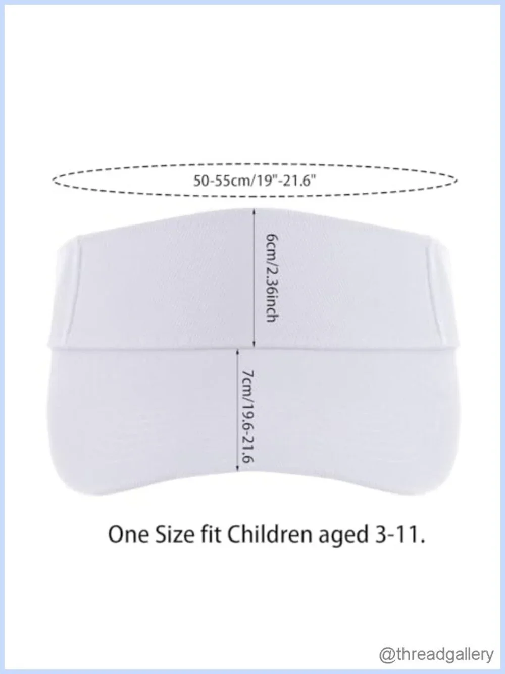 Kids Adjustable Cotton Sports Visor Hat
